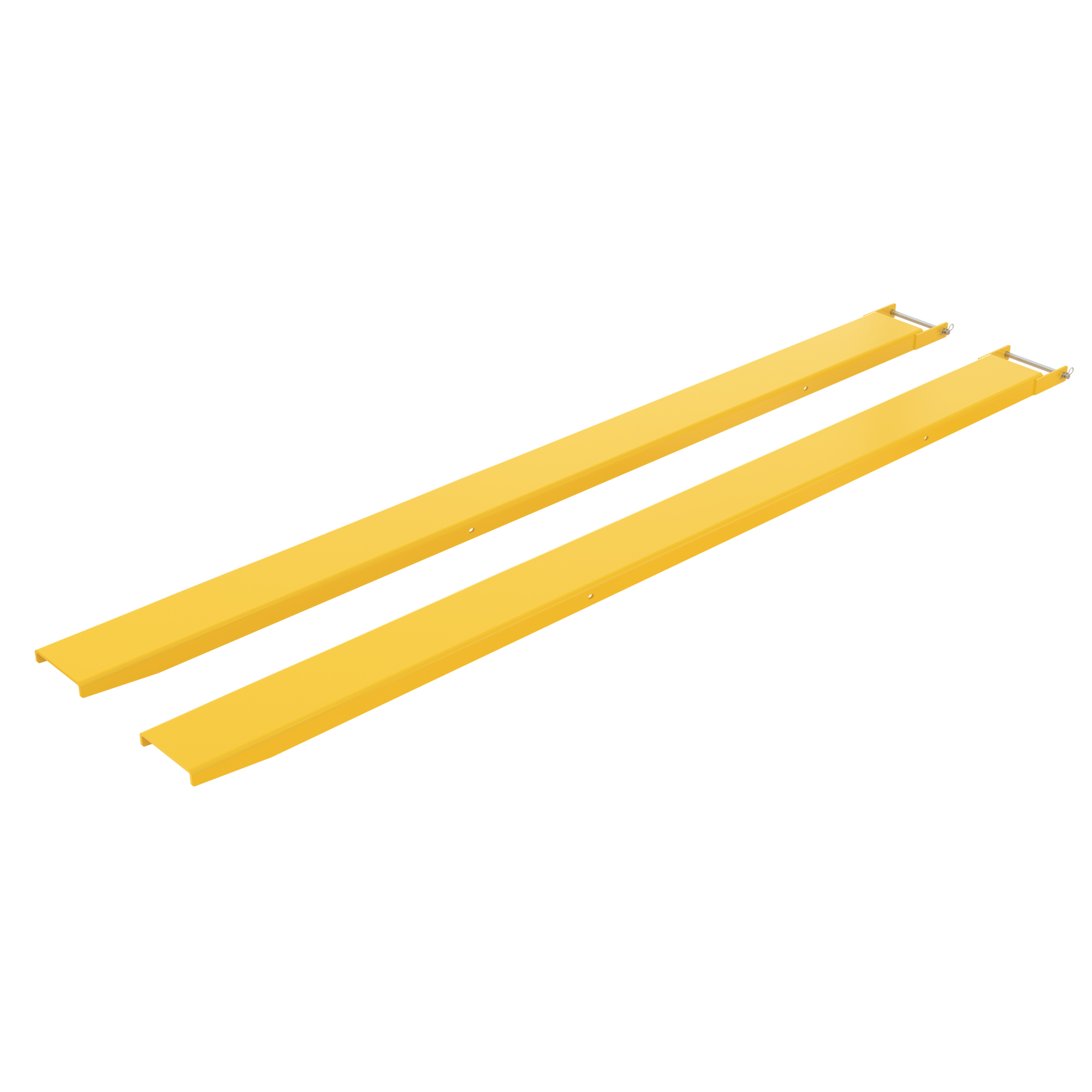 Vestil Pin-Style Fork Extension - 7in. x 120in., 4000-Lb. Capacity, Steel, Model# FE-7-120-P